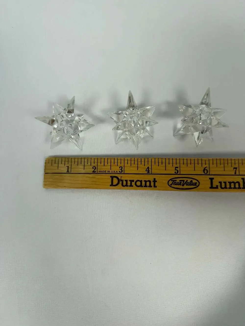 Rosenthal Studio-Line Crystal Star Candle Holder Set of 3